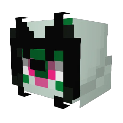 Cinderace_Cindy Minecraft avatar head, 3D render