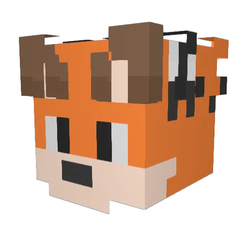 CinderblockBoy Minecraft avatar head, 3D render