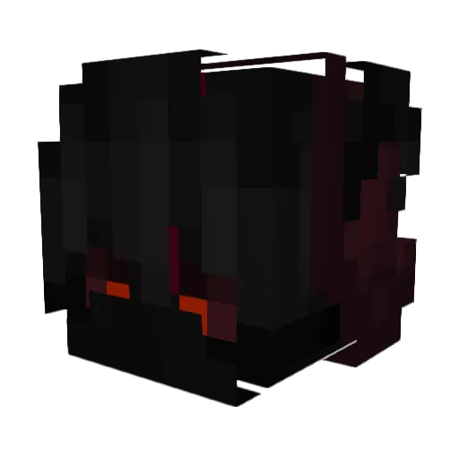 CindrixMC Minecraft avatar head, 3D render