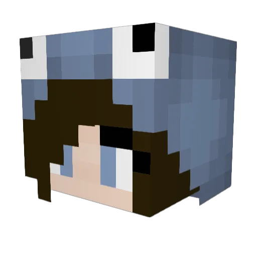 Cindy_Player Minecraft avatar head, 3D render