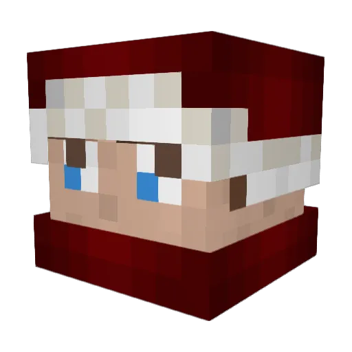 Cinem73 Minecraft avatar head, 3D render