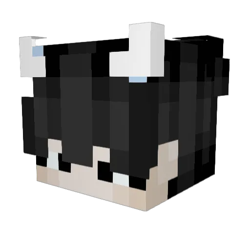 Cinie Minecraft avatar head, 3D render