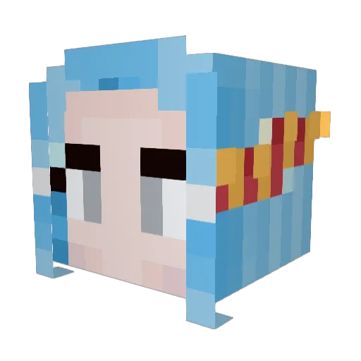 Cinna282 Minecraft avatar head, 3D render
