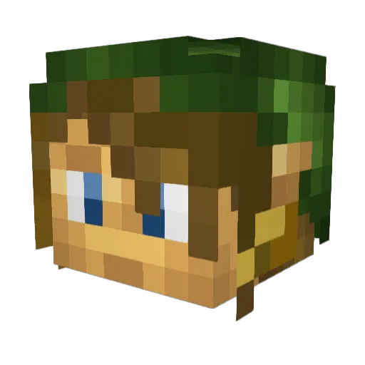 CinnaMatt Minecraft avatar head, 3D render