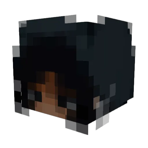 CinnaOni Minecraft avatar head, 3D render