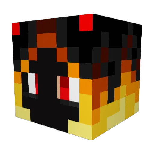 Cinna_bon Minecraft avatar head, 3D render