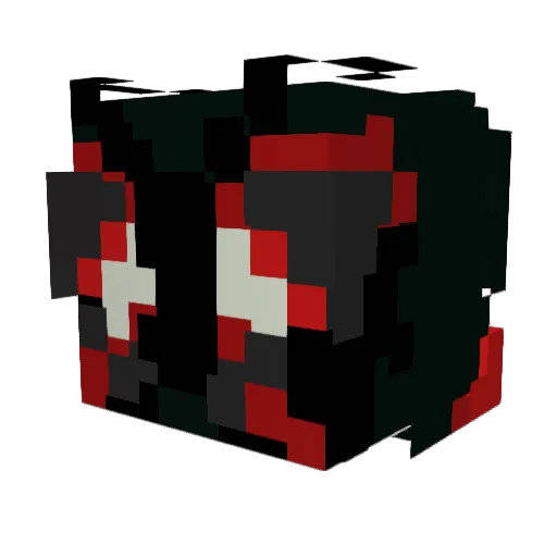 Cinnabastian Minecraft avatar head, 3D render