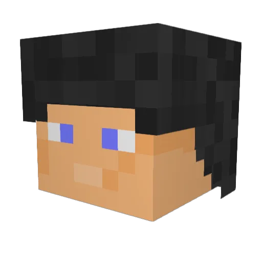 Cinnam0nBear Minecraft avatar head, 3D render