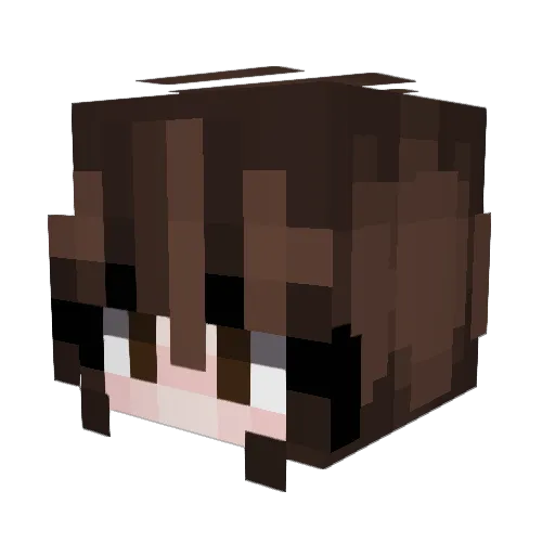 Cinnam0nKat Minecraft avatar head, 3D render