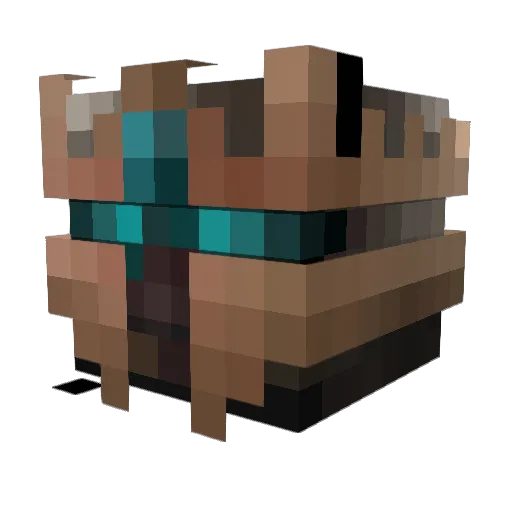 CinnaminiMonster Minecraft avatar head, 3D render