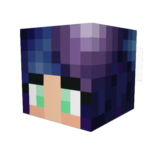 Cinnamon111 Minecraft avatar head, 3D render