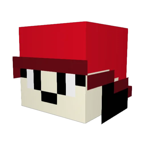 CinnamonBon64 Minecraft avatar head, 3D render