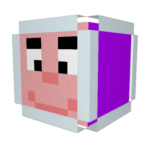CinnamonChasers Minecraft avatar head, 3D render