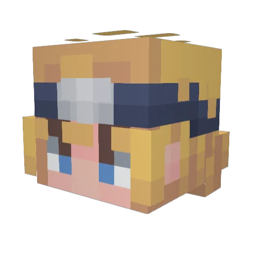 CinnamonDuchess Minecraft avatar head, 3D render