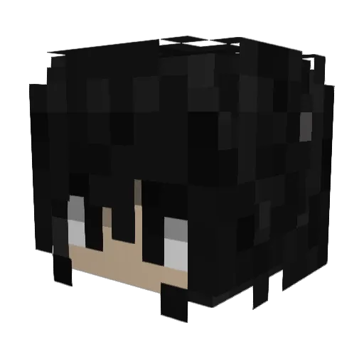 CinnamonMilk Minecraft avatar head, 3D render