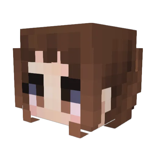 CinnamonQueen24 Minecraft avatar head, 3D render