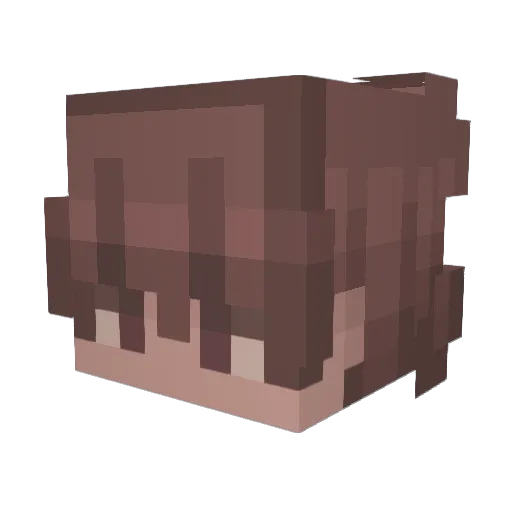CinnamonRoll27 Minecraft avatar head, 3D render