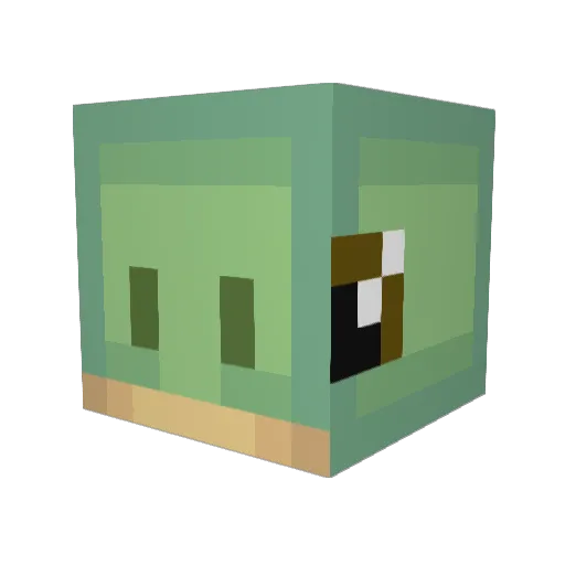 CinnamonRolls58 Minecraft avatar head, 3D render