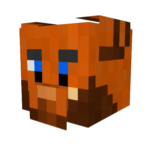 Cinnamon_Husky Minecraft avatar head, 3D render