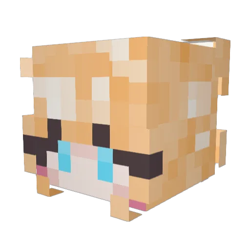 Cinnamon_Pan Minecraft avatar head, 3D render