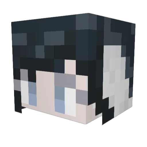 Cinnamondee Minecraft avatar head, 3D render