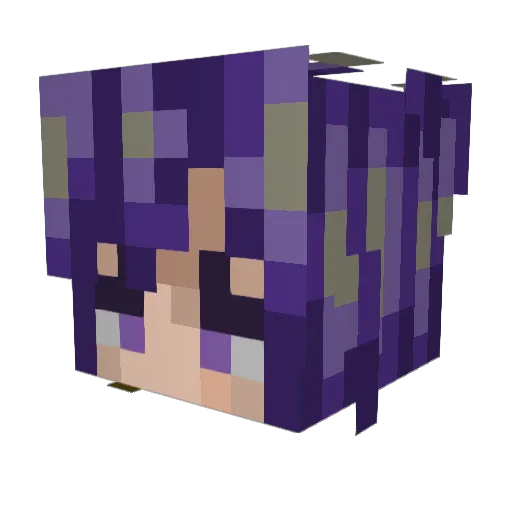 Cinnamonnss Minecraft avatar head, 3D render