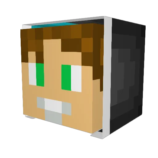 Cinnamonsniper Minecraft avatar head, 3D render