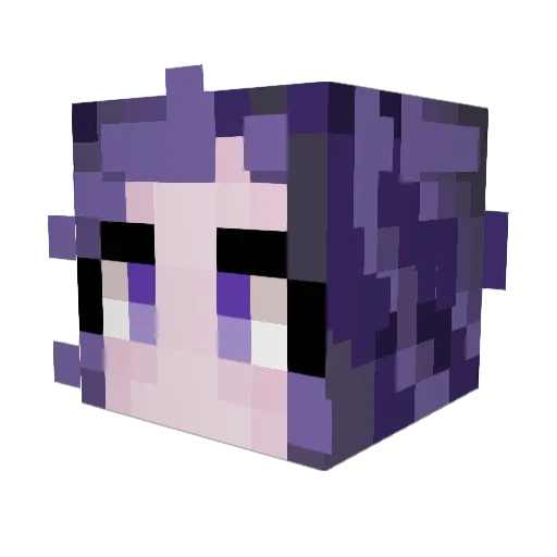 Cinnanutella Minecraft avatar head, 3D render