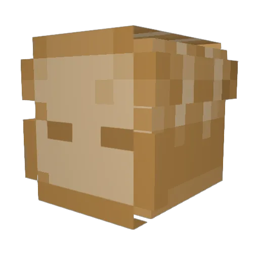 CinnicalToast Minecraft avatar head, 3D render