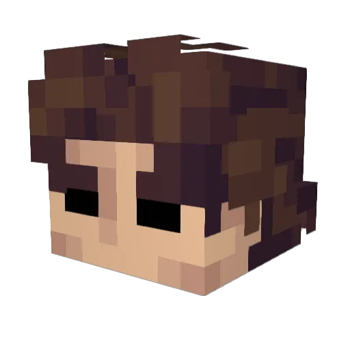 CinoQT Minecraft avatar head, 3D render