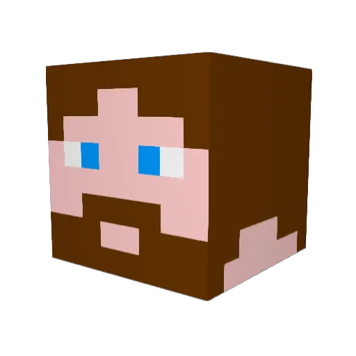 Cinos325 Minecraft avatar head, 3D render