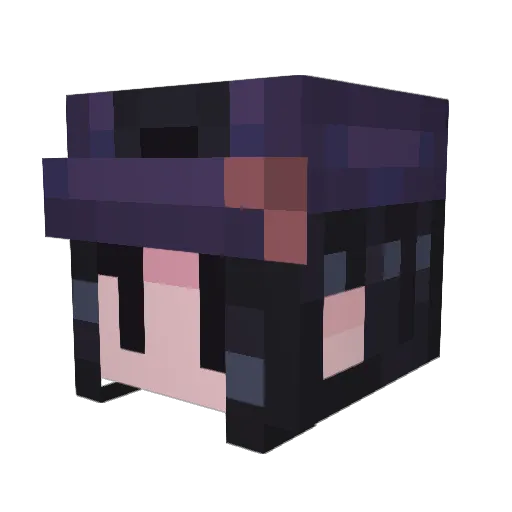 CintaVHS Minecraft avatar head, 3D render