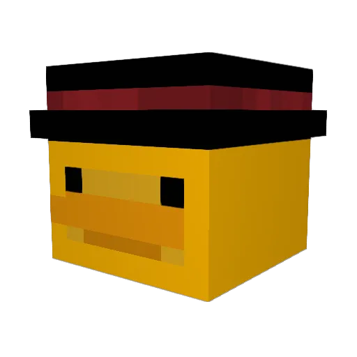 Cinthex Minecraft avatar head, 3D render