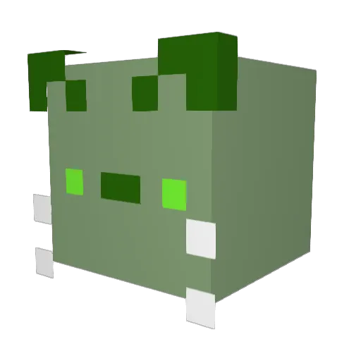 Cinthux Minecraft avatar head, 3D render