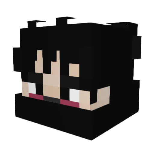 Cio_19 Minecraft avatar head, 3D render