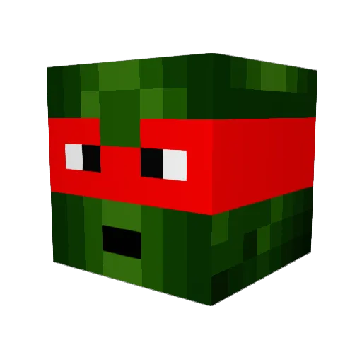 Ciod Minecraft avatar head, 3D render