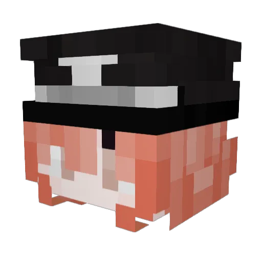 Ciokint Minecraft avatar head, 3D render