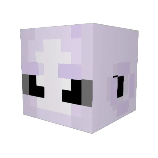 Ciorta Minecraft avatar head, 3D render
