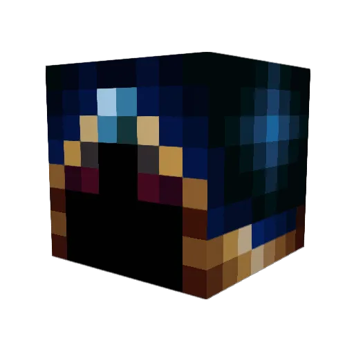 CipherNumberNine Minecraft avatar head, 3D render