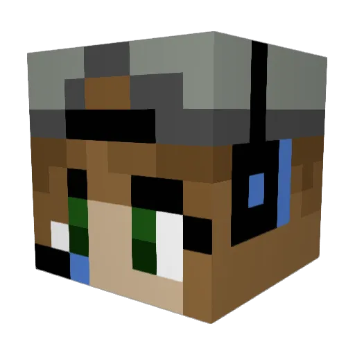 Ciphergal100 Minecraft avatar head, 3D render