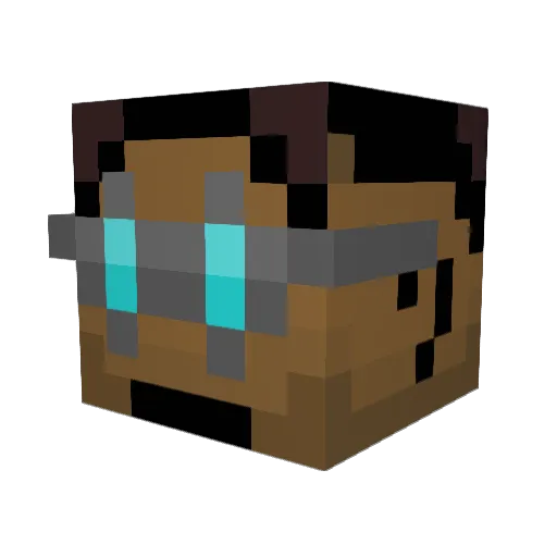 Cipower3_ Minecraft avatar head, 3D render