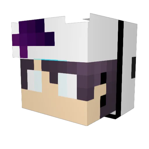 Cipro_03 Minecraft avatar head, 3D render