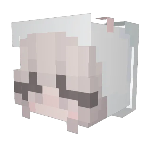CiraPhant Minecraft avatar head, 3D render