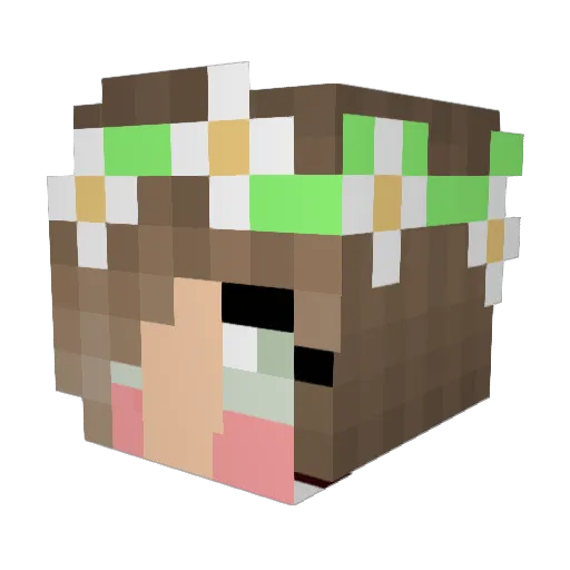 Cira_daMonte Minecraft avatar head, 3D render