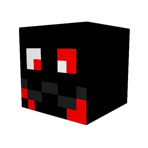 Cirateya Minecraft avatar head, 3D render