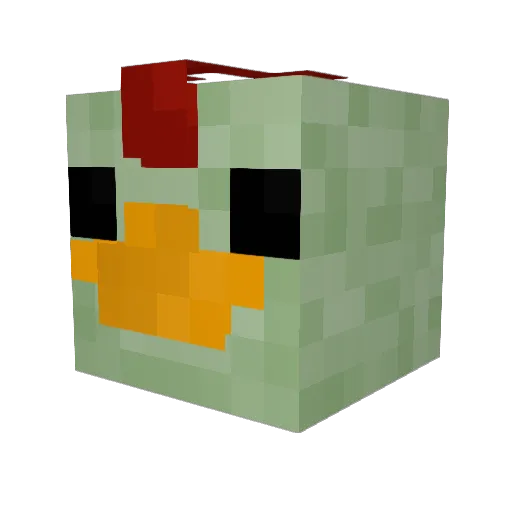 Ciravo Minecraft avatar head, 3D render