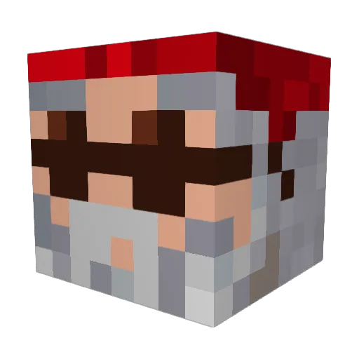 CircI3 Minecraft avatar head, 3D render