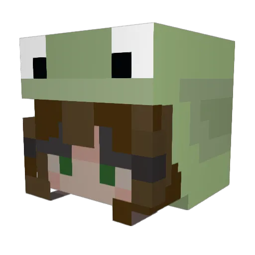 Circe1453 Minecraft avatar head, 3D render