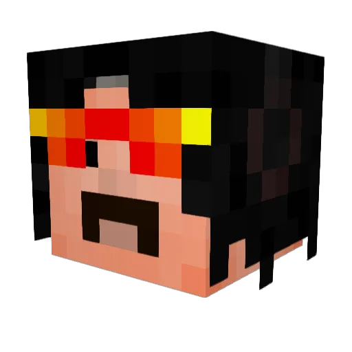 Circian Minecraft avatar head, 3D render