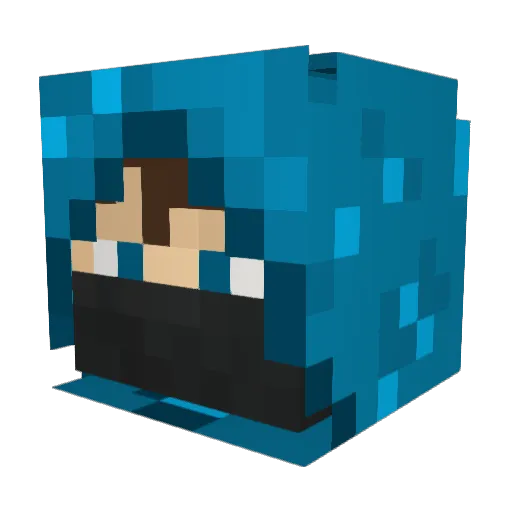 CircuitPIMP Minecraft avatar head, 3D render